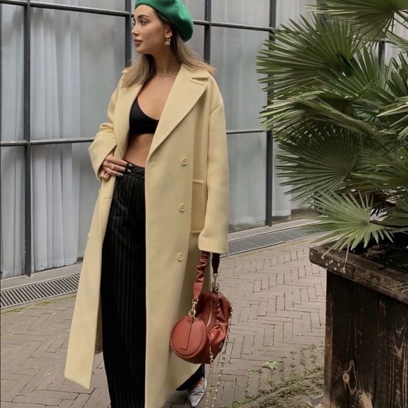 Zara Limited Edition Double-Breasted Italian Wool Blend Coat - Medium - Picture 7 of 16